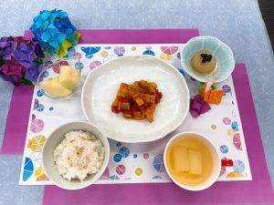 高齢者施設のお食事　薬膳の日【梅雨の不調をやっつける】